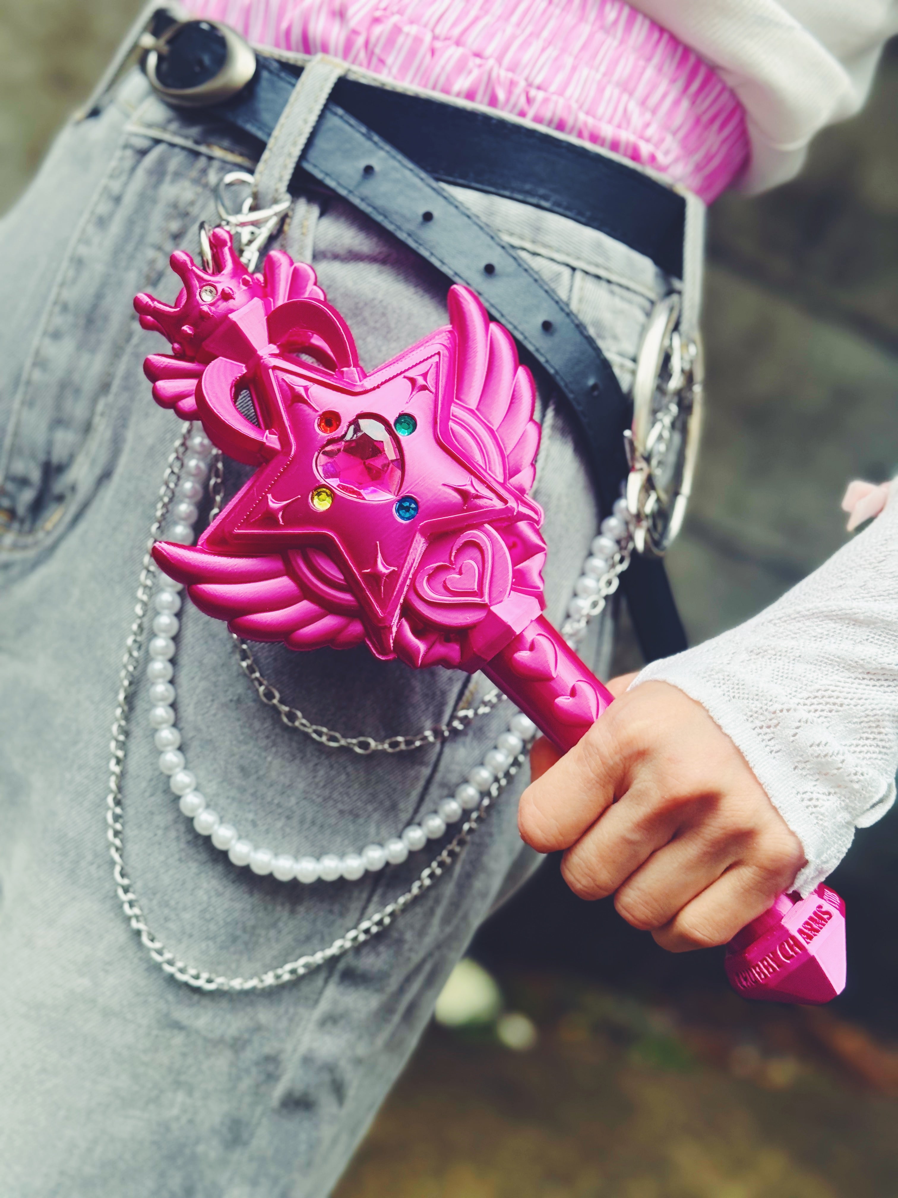 魔法の力でリンクが送れる！マジカルリンクワンド  Magical Link Wand-Magenta-