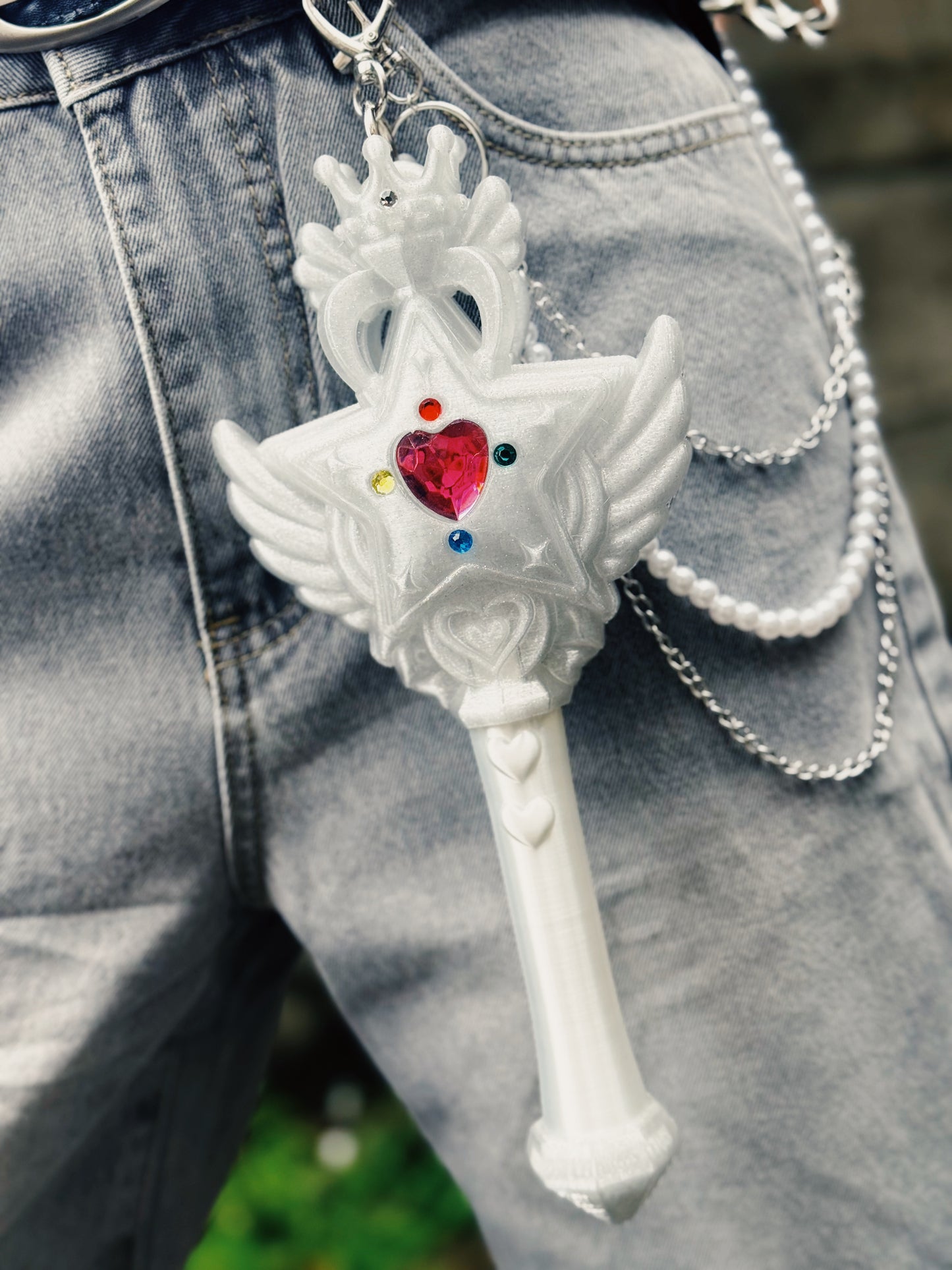 魔法の力でリンクが送れる！マジカルリンクワンド  Magical Link Wand-Glitter White-