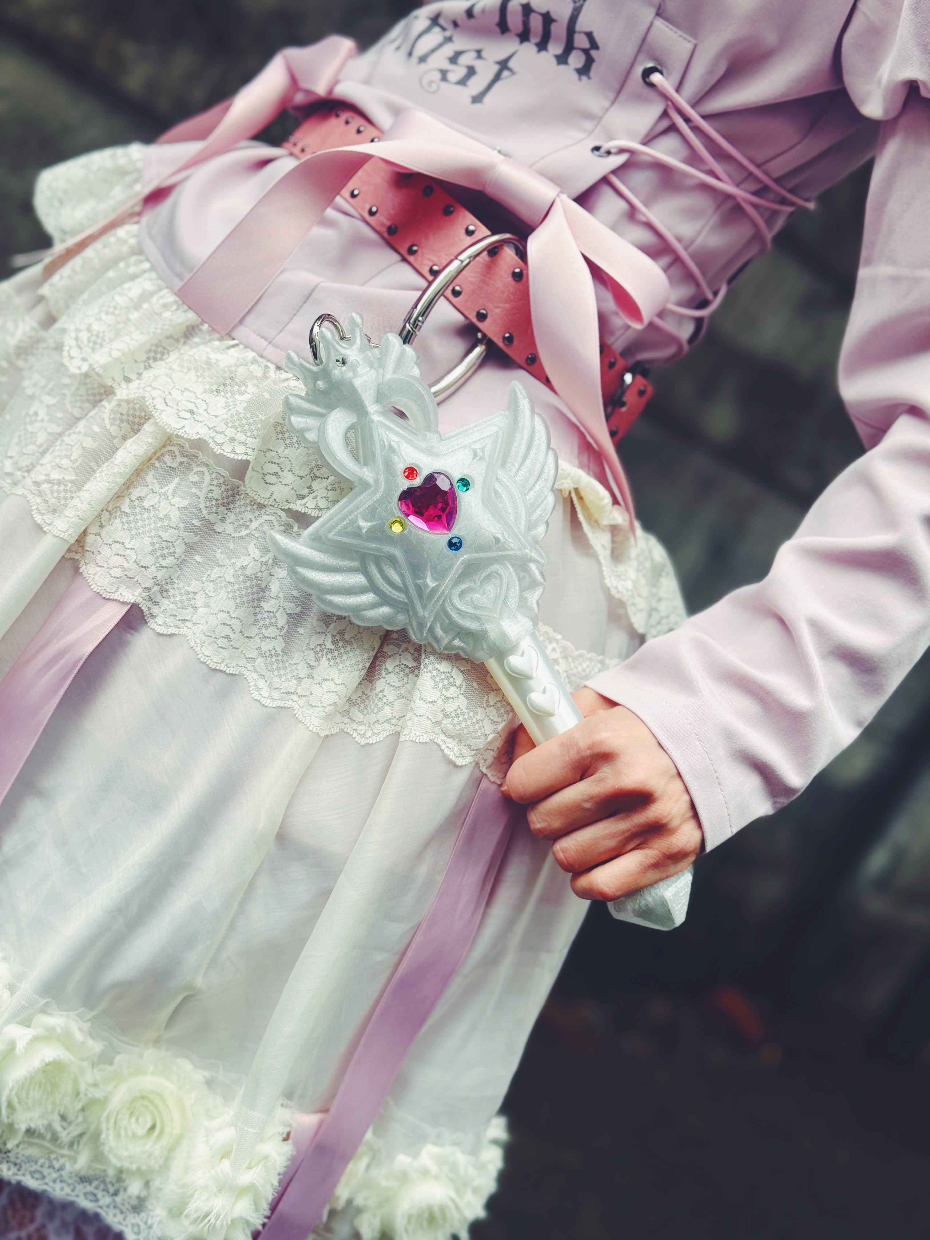 魔法の力でリンクが送れる！マジカルリンクワンド  Magical Link Wand-Glitter White-