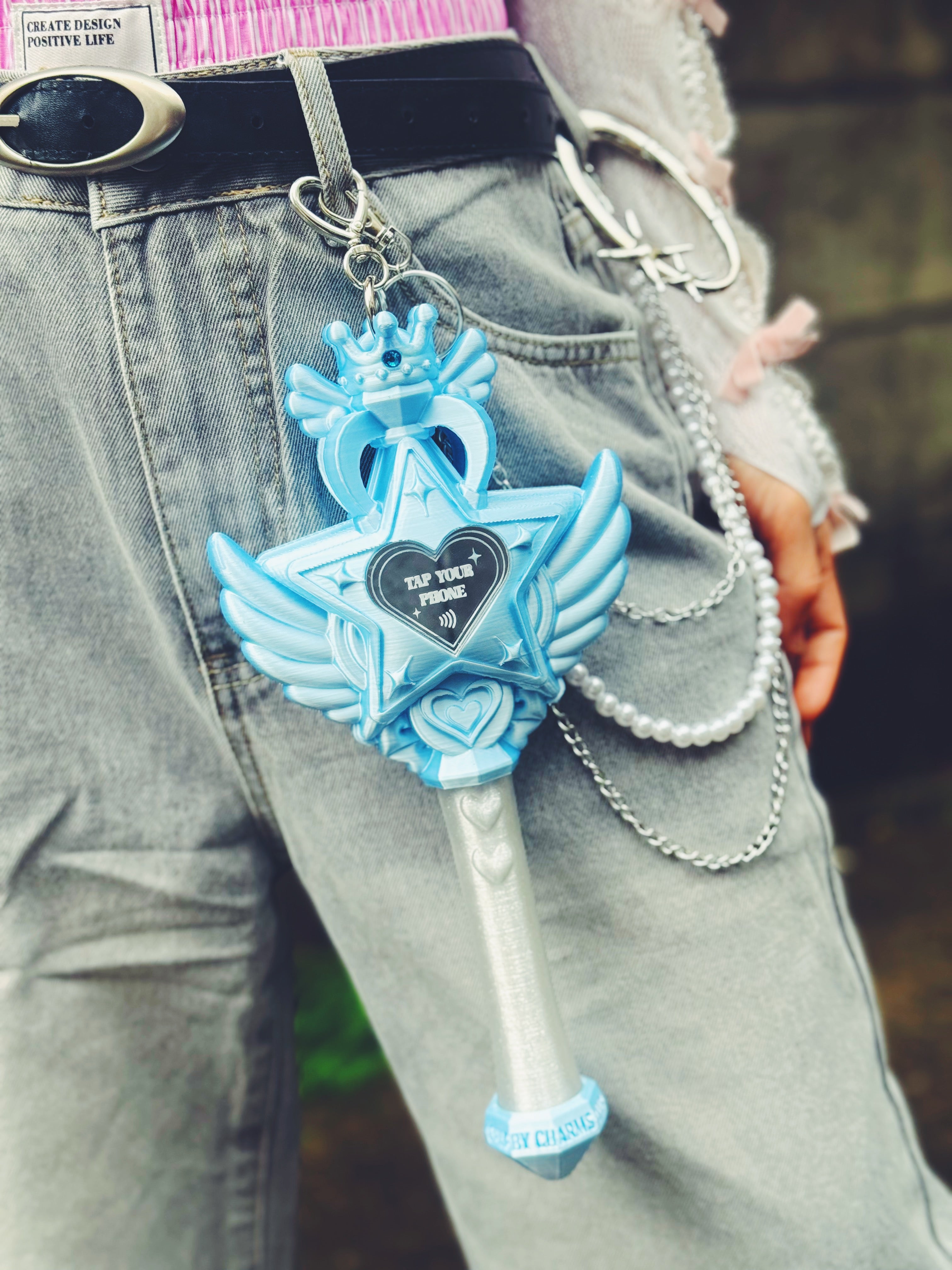 魔法の力でリンクが送れる！マジカルリンクワンド  Magical Link Wand-LIGHT BLUE-