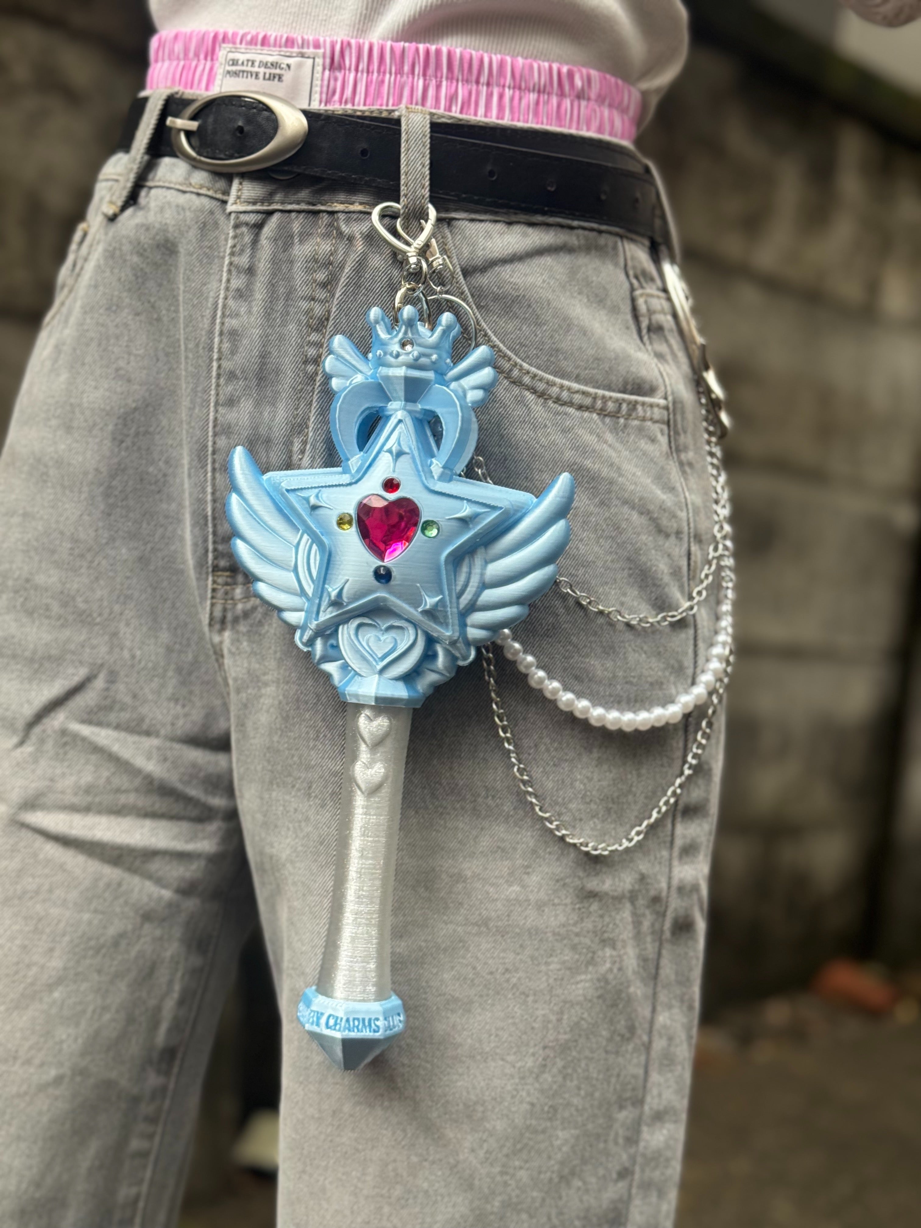 魔法の力でリンクが送れる！マジカルリンクワンド  Magical Link Wand-LIGHT BLUE-