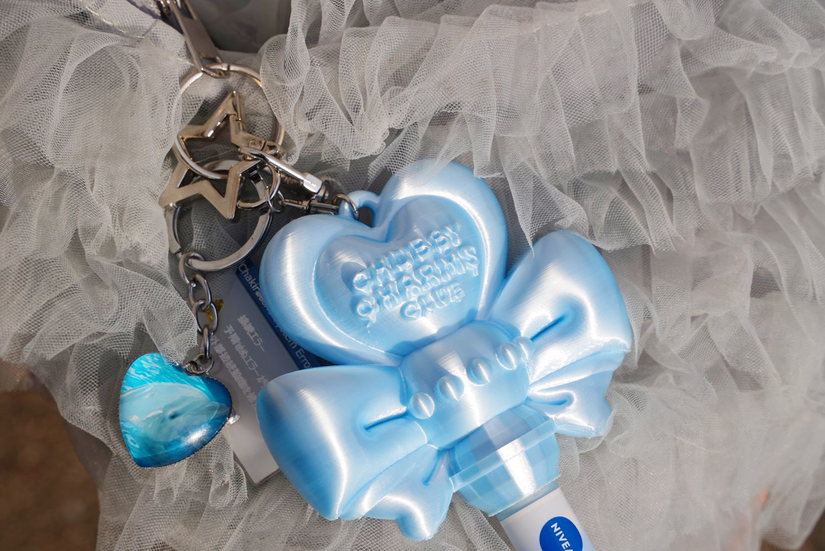 Magical Lip Wand–Aqua Blue💙　〜リップクリームが魔法ステッキに変身する2WAYチャーム〜
