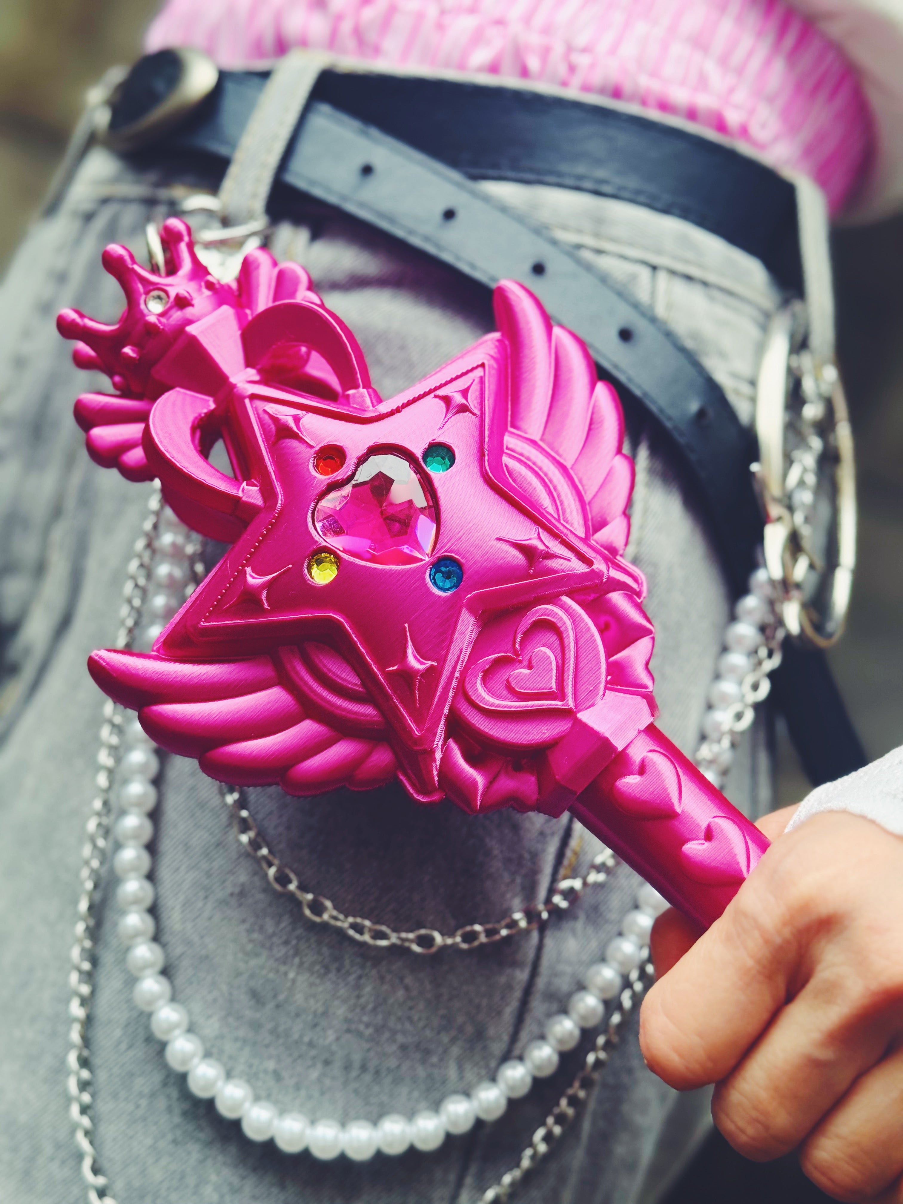 魔法の力でリンクが送れる！マジカルリンクワンド  Magical Link Wand-Magenta-