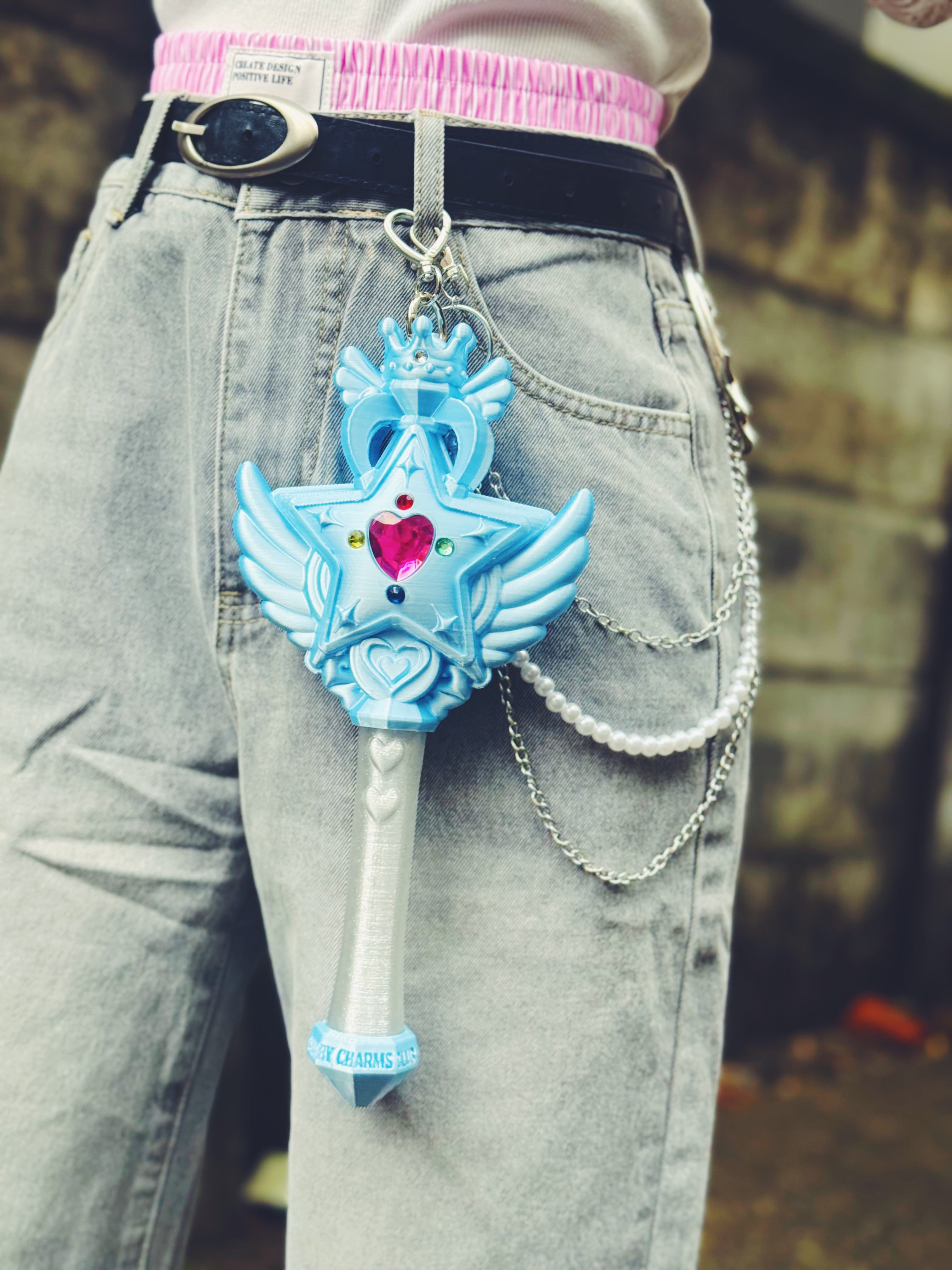 魔法の力でリンクが送れる！マジカルリンクワンド  Magical Link Wand-LIGHT BLUE-