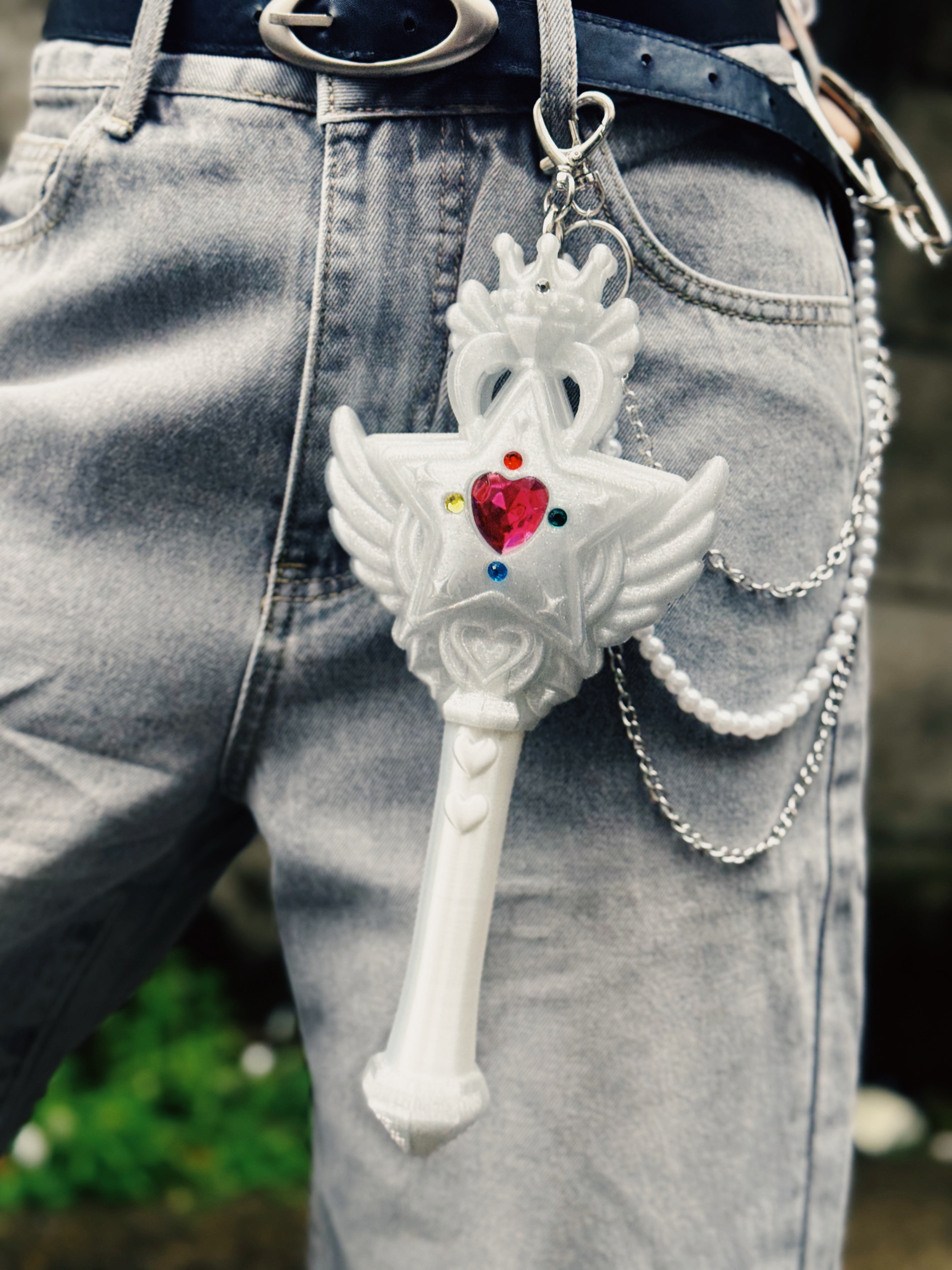 魔法の力でリンクが送れる！マジカルリンクワンド  Magical Link Wand-Glitter White-