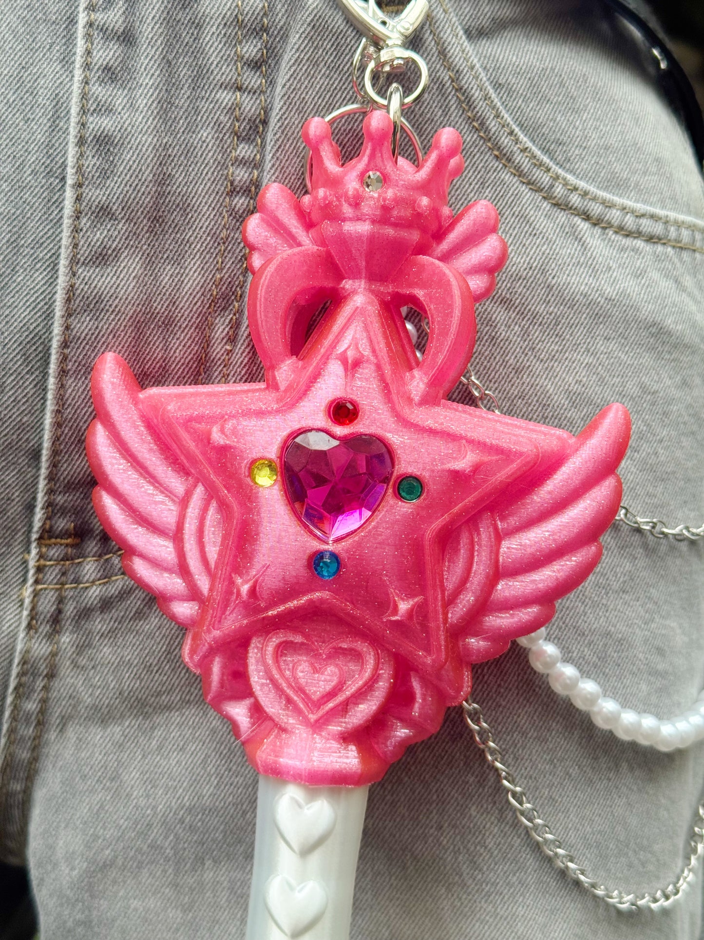 魔法の力でリンクが送れる！マジカルリンクワンド  Magical Link Wand-Glitter Pink-