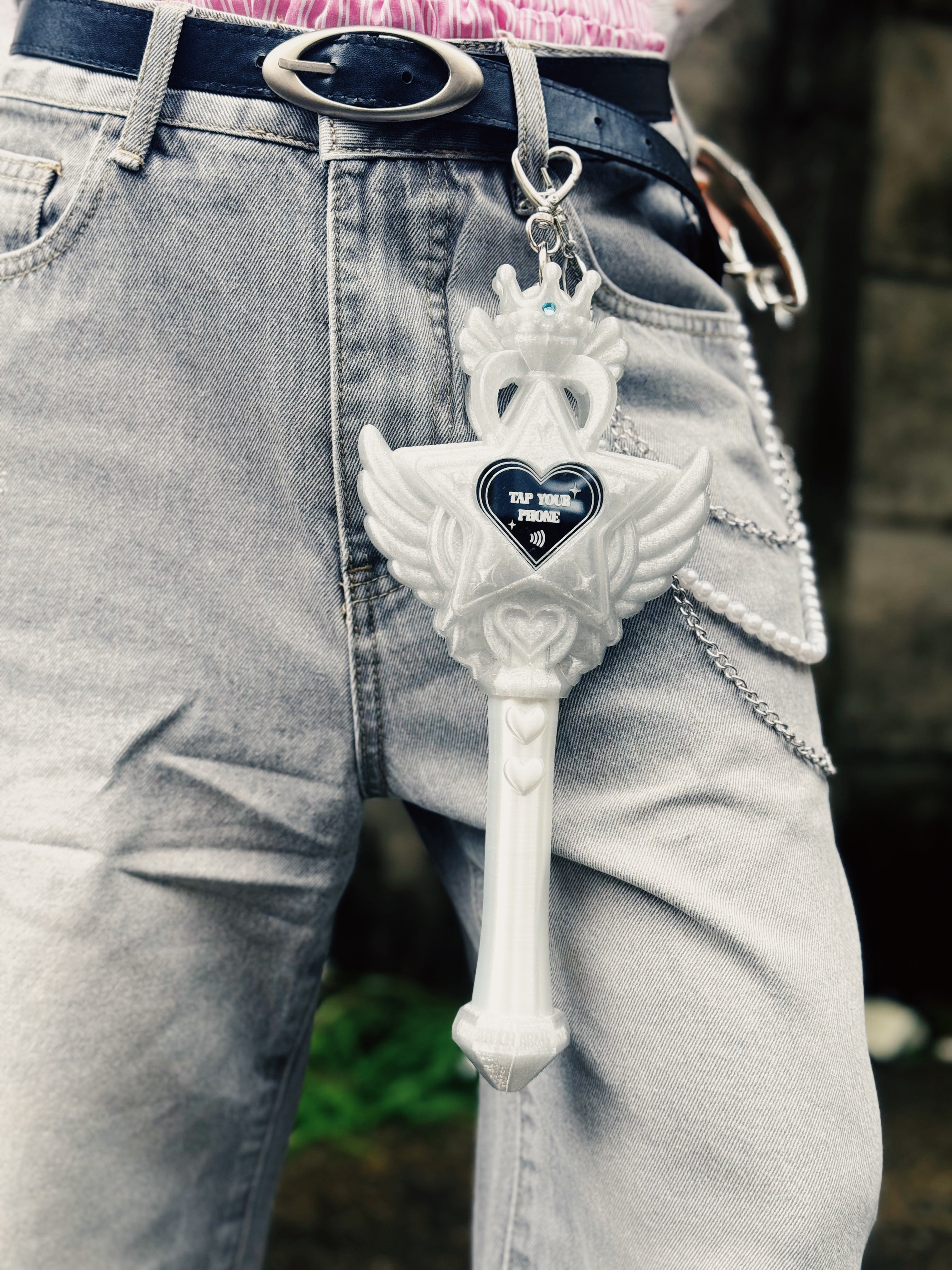 魔法の力でリンクが送れる！マジカルリンクワンド  Magical Link Wand-Glitter White-