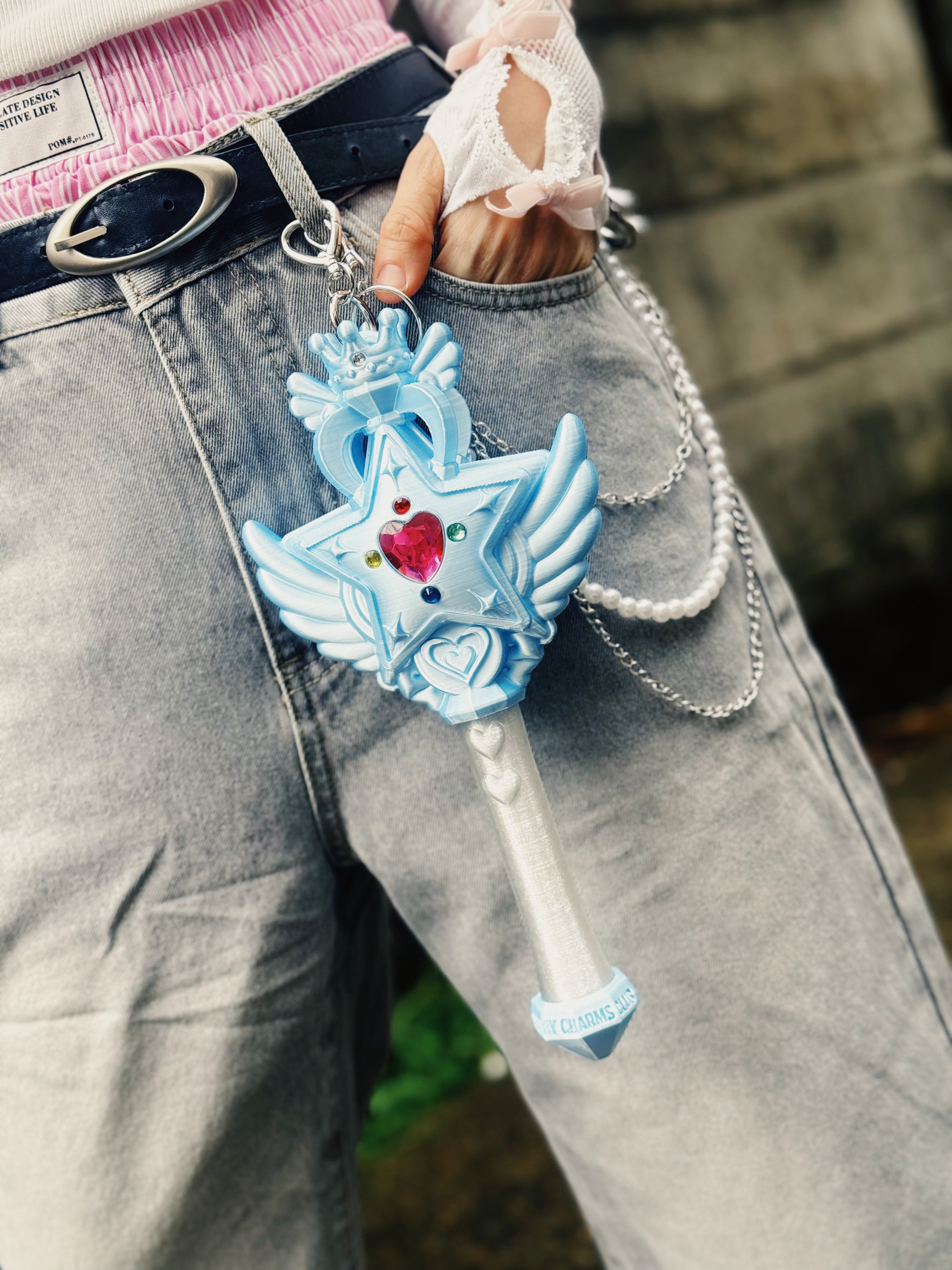 魔法の力でリンクが送れる！マジカルリンクワンド  Magical Link Wand-LIGHT BLUE-