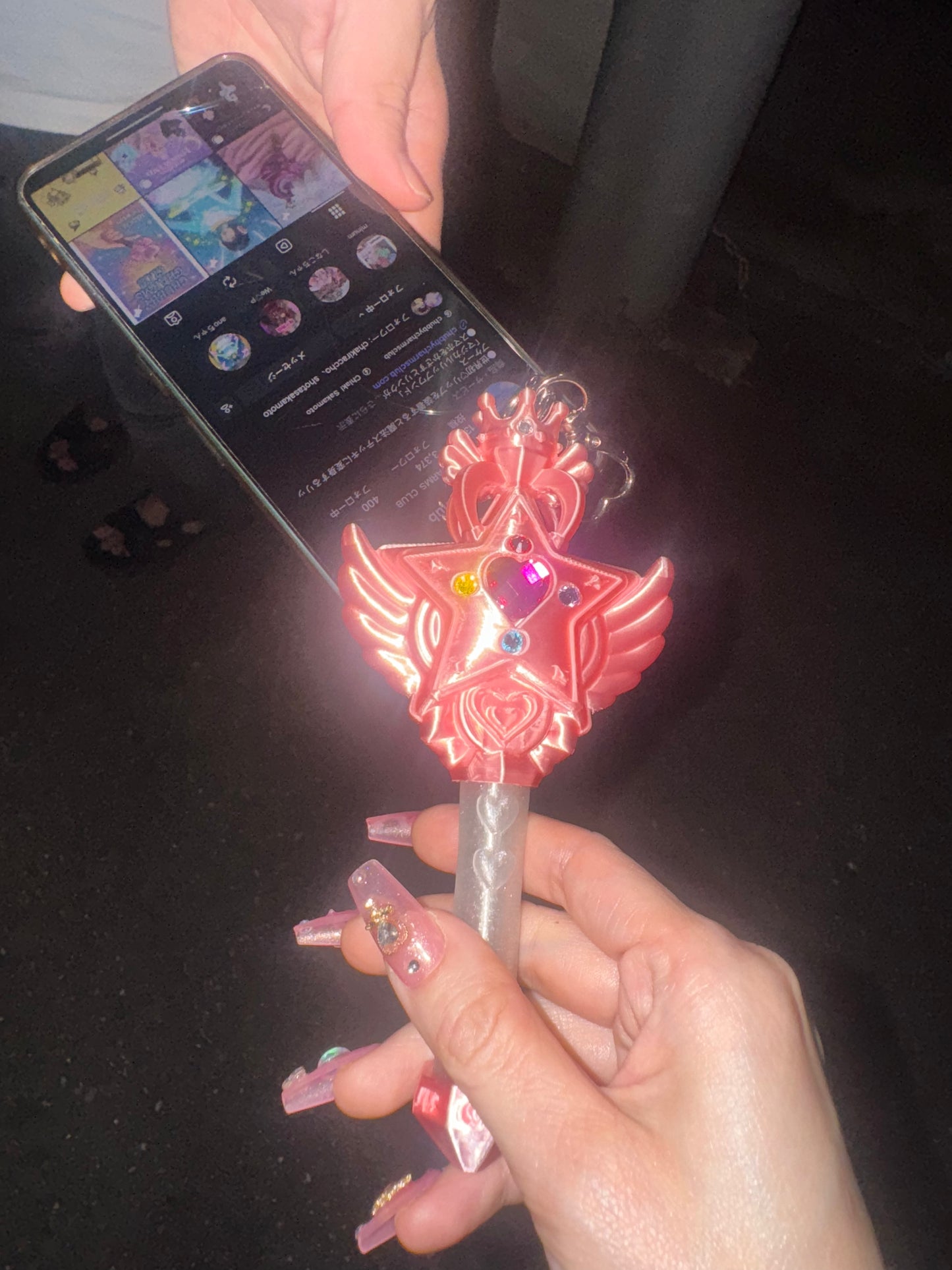 魔法の力でリンクが送れる！マジカルリンクワンド 【ミニ】Magical Link Wand-PINK- 【Mini Size】