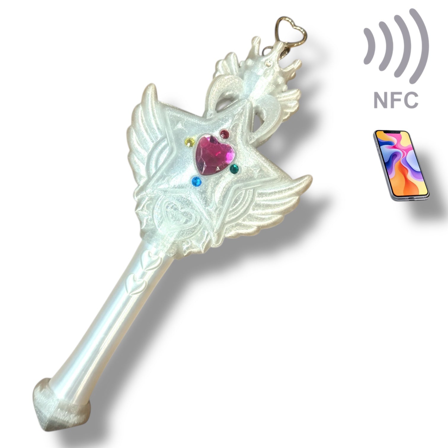 魔法の力でリンクが送れる！マジカルリンクワンド  Magical Link Wand-Glitter White-